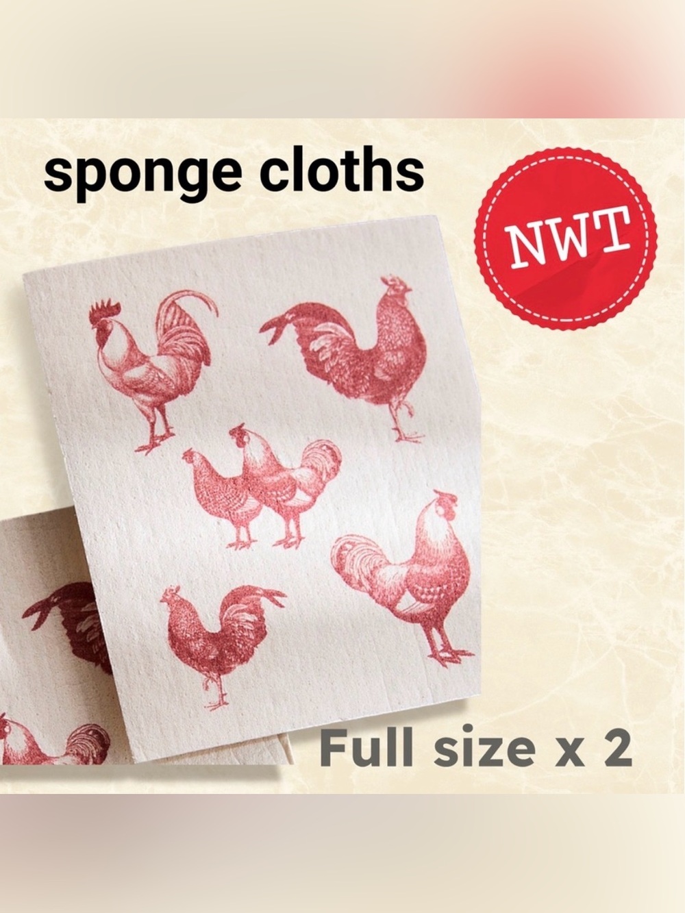 🇨🇦🆕NWT SIMONS | 2X | Eco-Friendly Farmyard sponge cloths